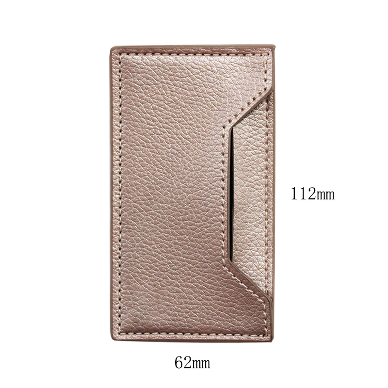 優(yōu)雅實(shí)用之選 仿皮革車線皮革款手機(jī)背貼卡套